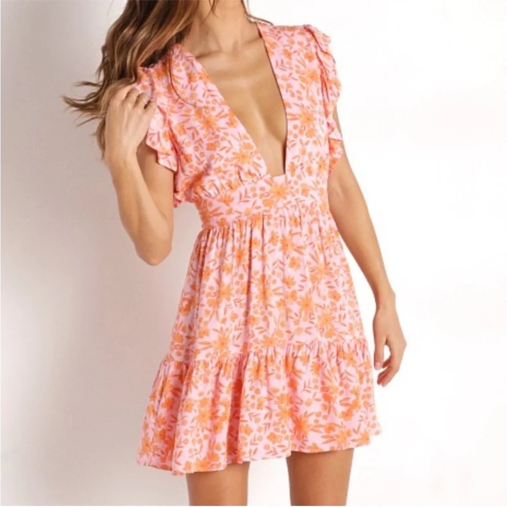 Stillwater Jessie mini dress in summer sorbet small